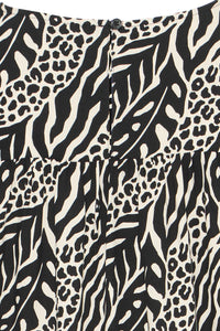 B.Young ByMmJoella Black/Sand Nature Print Blouse