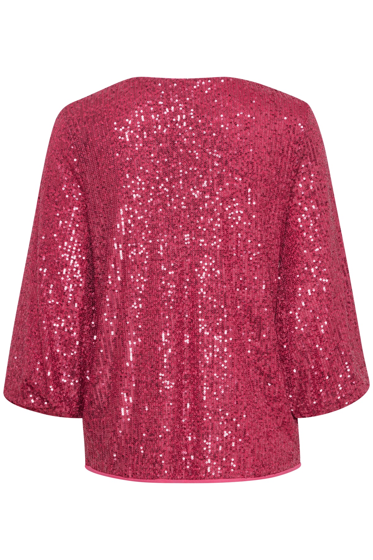 B.Young Bysolia Vivacious Pink V-Neck Blouse, 20812550