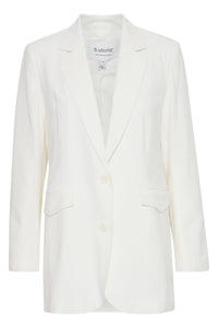 B.Young ByErika Marshmallow Longline Classic Blazer, 20814861