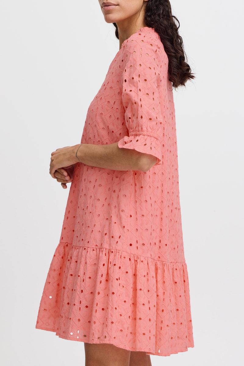 B.Young Bygalla Strawberry Pink Embroidered Layered Dress, 20814935