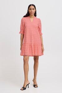 B.Young Bygalla Strawberry Pink Embroidered Layered Dress, 20814935