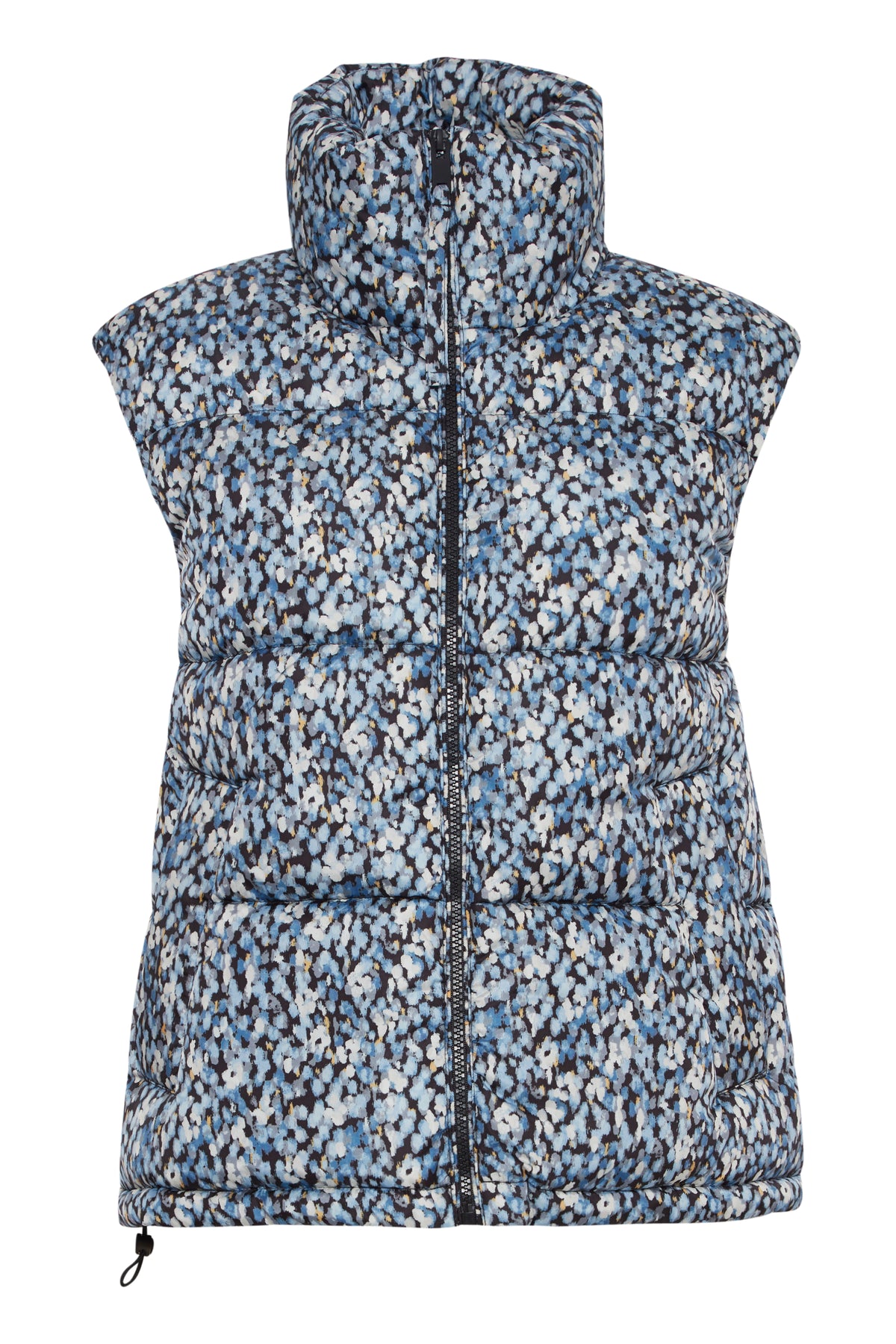 B.Young ByBomilla Dusty Blue Flower Print Gilet, 20815104 