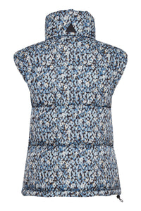 B.Young ByBomilla Dusty Blue Flower Print Gilet, 20815104 