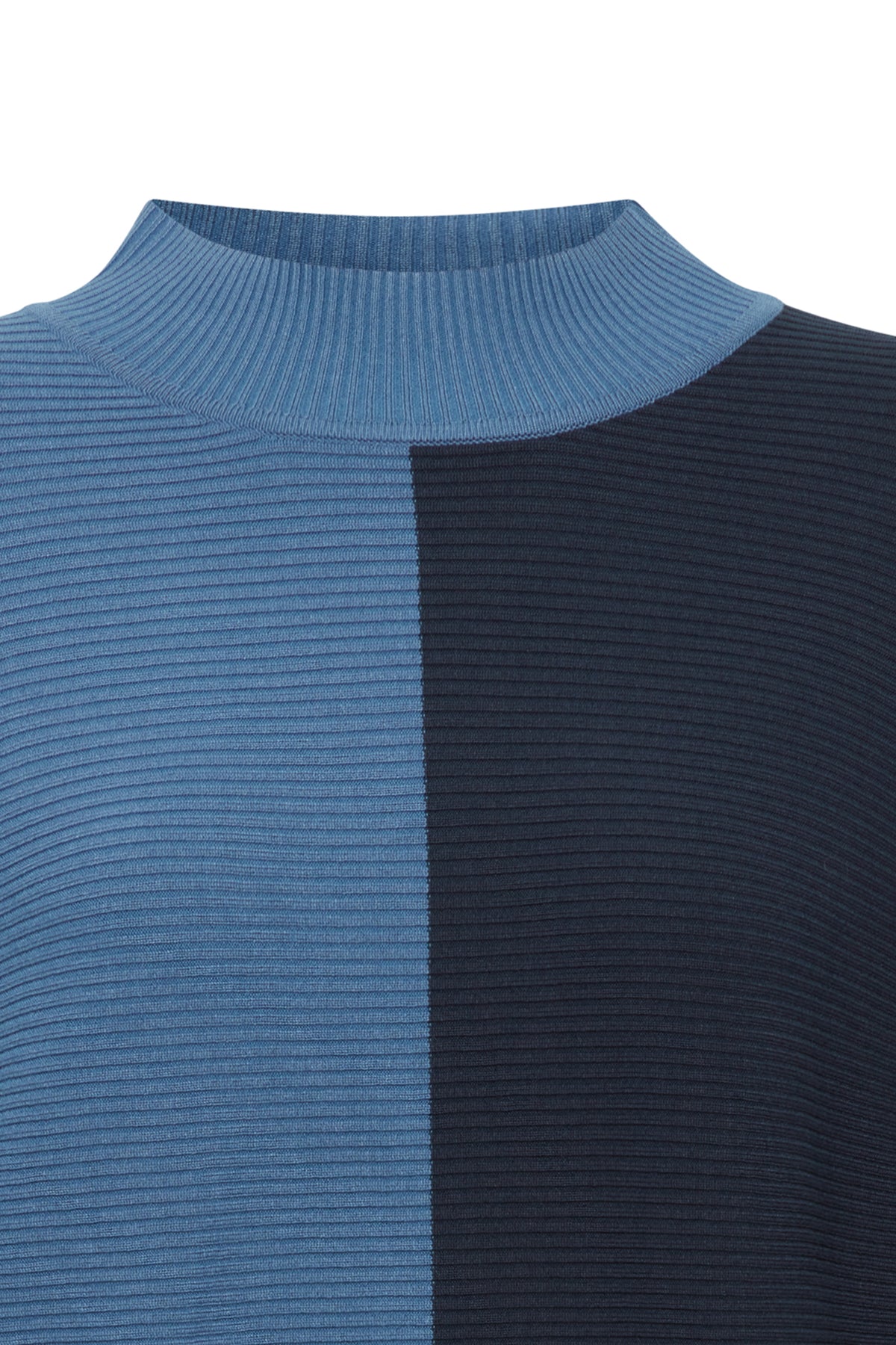 B.Young Bymmorla Horizon Blue Colourblock Knitted Batwing Jumper, 20815311