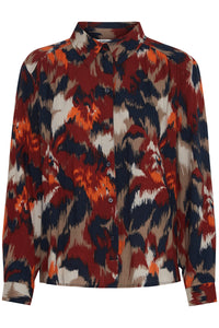 B.Young ByJosa Harvest Pumpkin Abstract Printed Shirt, 20815603