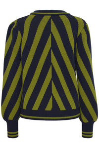 B.Young Bymilo Navy Woodbine Striped Knit, 20815648