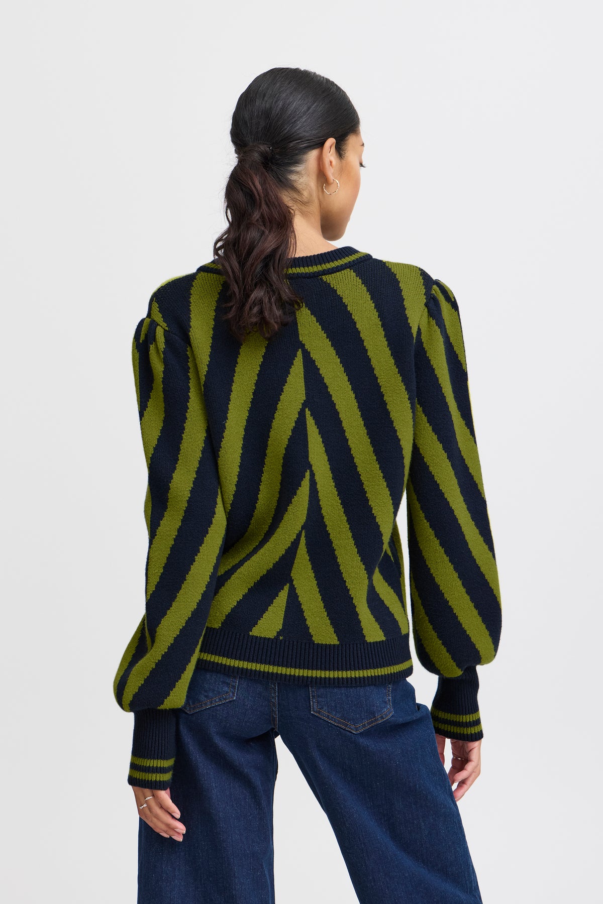 B.Young Bymilo Navy Woodbine Striped Knit, 20815648