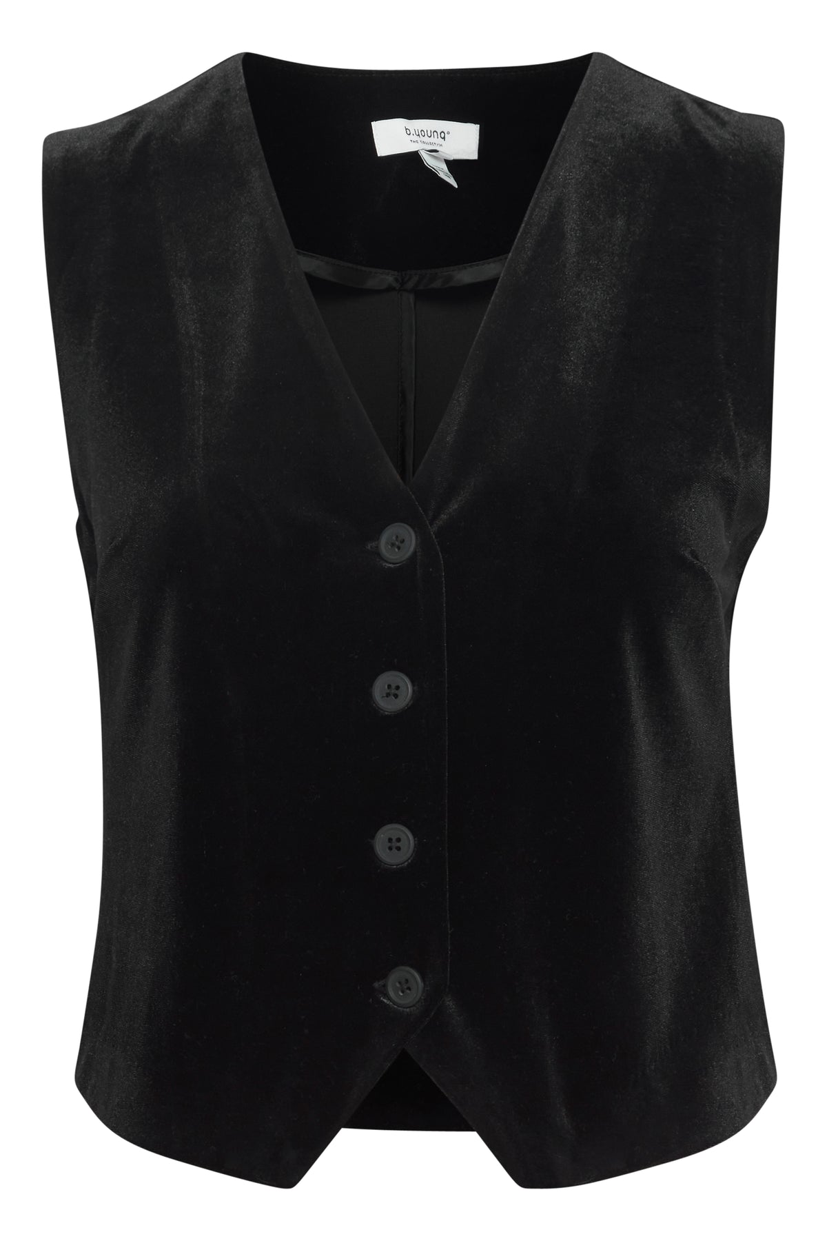 B.Young Byperlina Black Velvet Waistcoat, 20815931