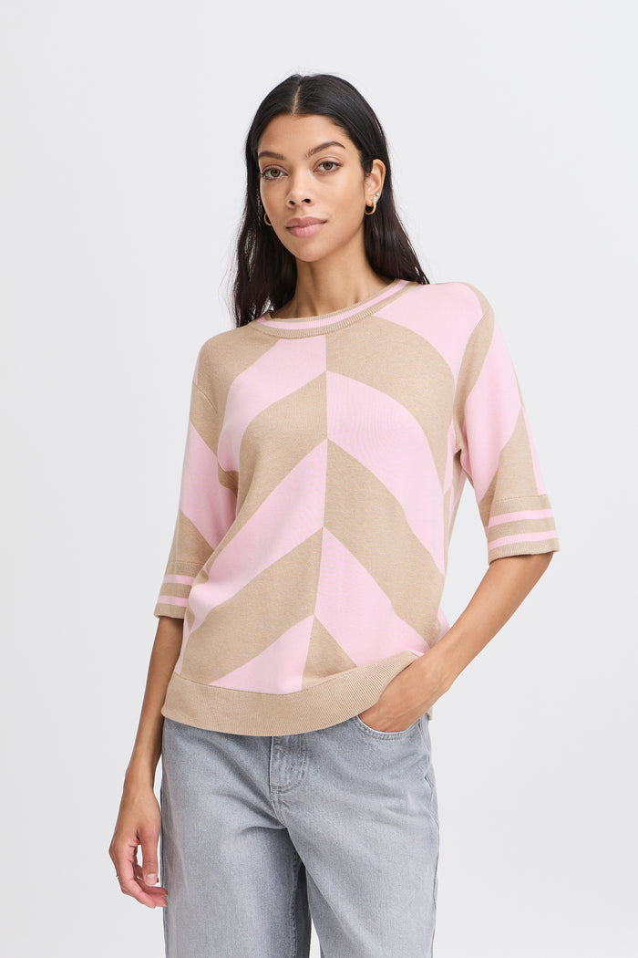 B.Young ByMorla Rose Geometric Supersoft Knit