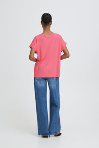 B.Young ByPanyax Phlox Pink Silky Front T-Shirt