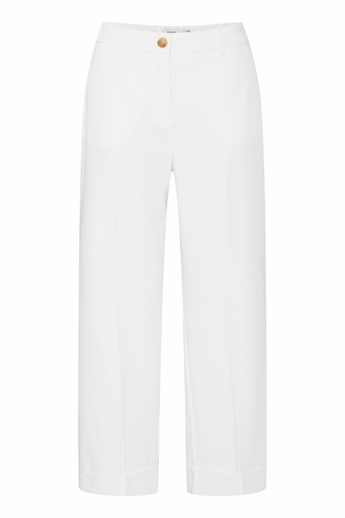 B.Young ByDeceri Marshmallow White Cuff Trousers, 20816464