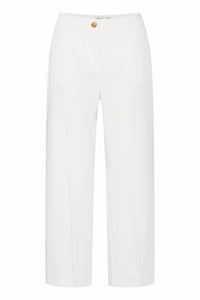 B.Young ByDeceri Marshmallow White Cuff Trousers, 20816464