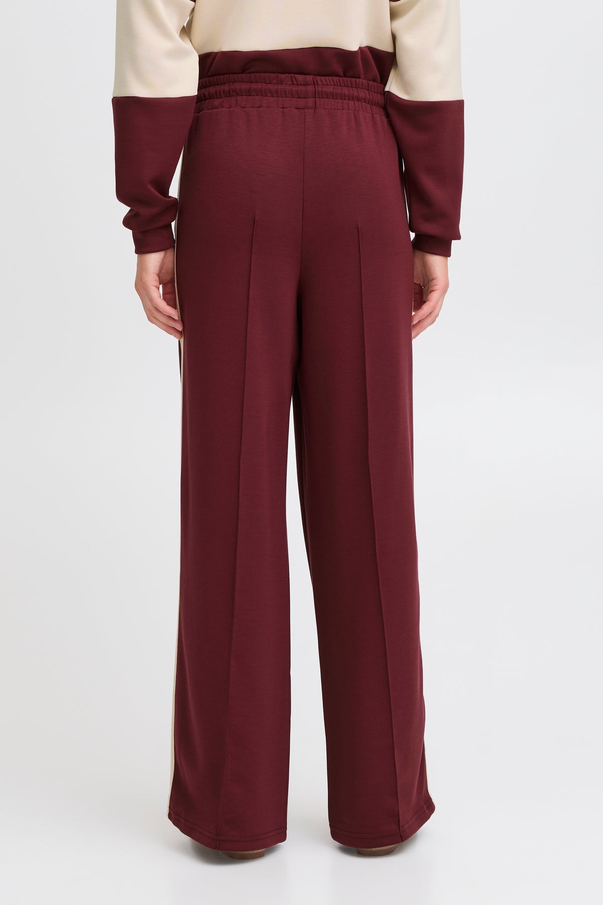 B.Young ByPusti Port Royale Constrast Sports Luxe Wide Leg Joggers