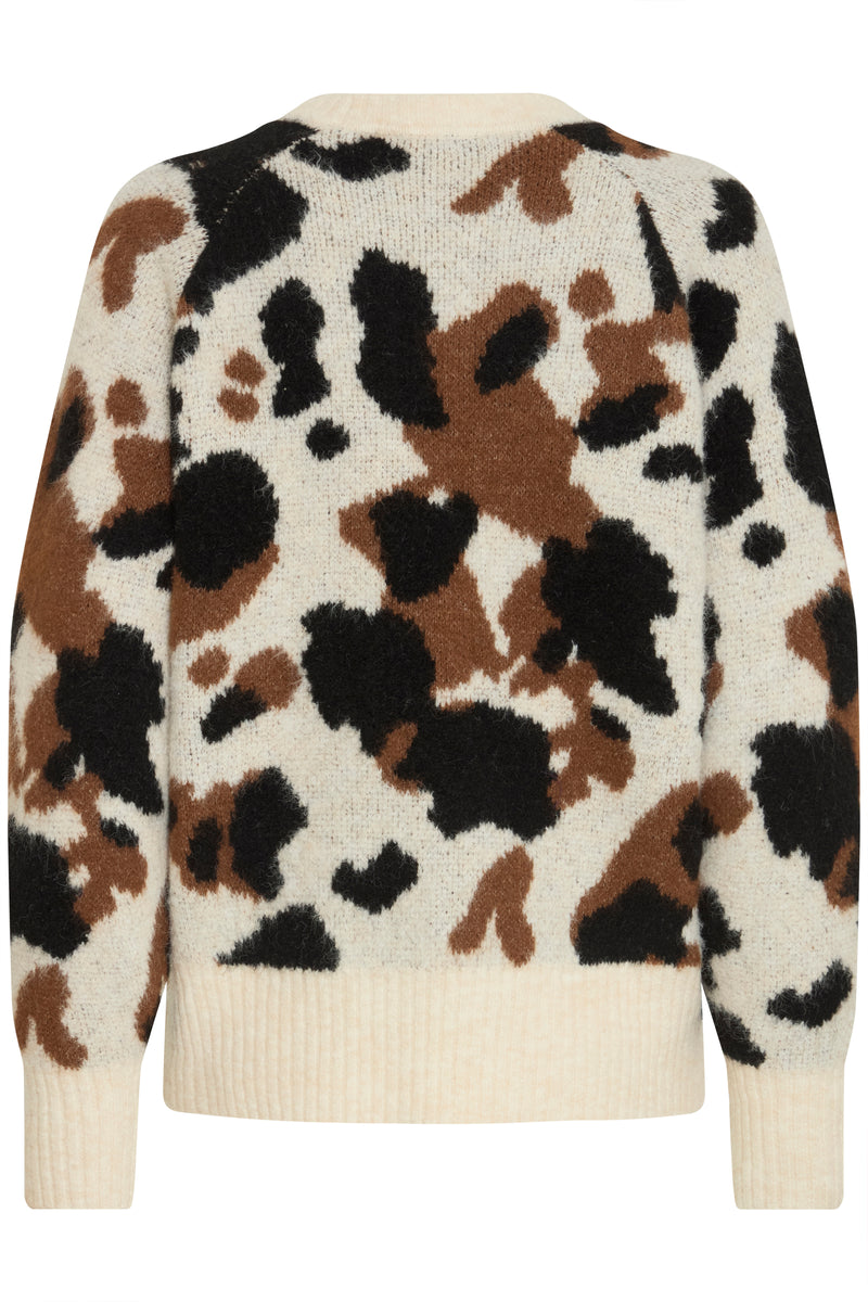 B.Young ByOmea Birch Cow Print Supersoft Knit