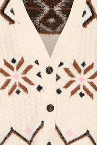 B.Young ByMelpa Birch Melange Printed Supersoft Cardigan