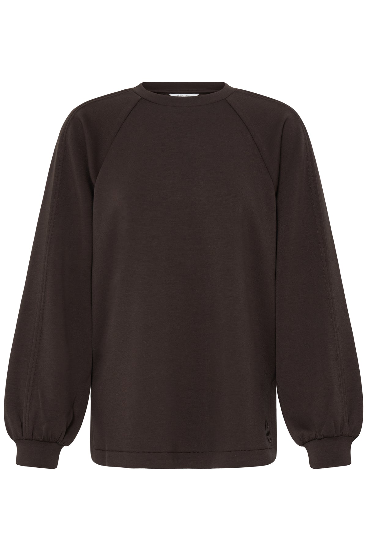 B.Young ByPusti Java Brown Modal Sweatshirt with Dipped Hem