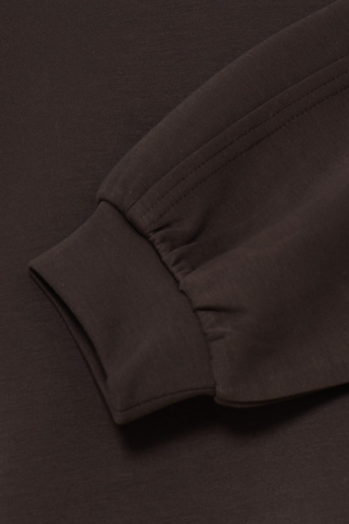 B.Young ByPusti Java Brown Modal Sweatshirt with Dipped Hem