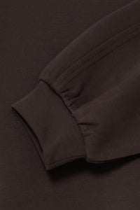 B.Young ByPusti Java Brown Modal Sweatshirt with Dipped Hem