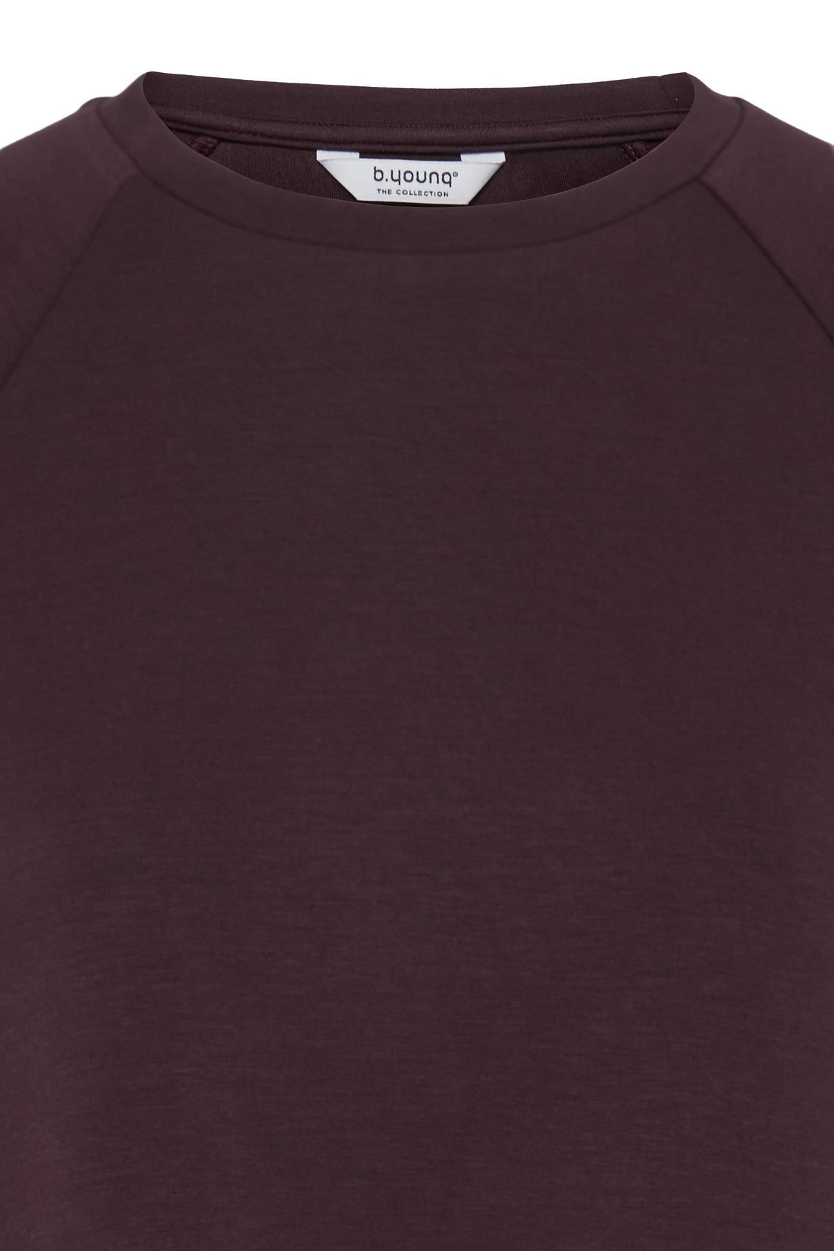 B.Young ByPusti Fudge Burgundy Modal Top with Slit Detailing