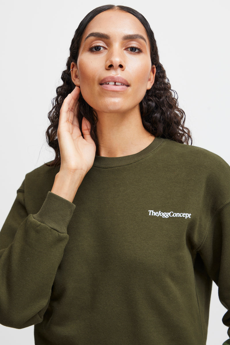 The Jogg Concept JCrafine Rifle Green Jersey Sweatshirt, 22800280