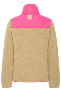 The Jogg Concept JCBerri Beetroot Pink Teddy Jacket