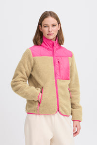 The Jogg Concept JCBerri Beetroot Pink Teddy Jacket, 22800561