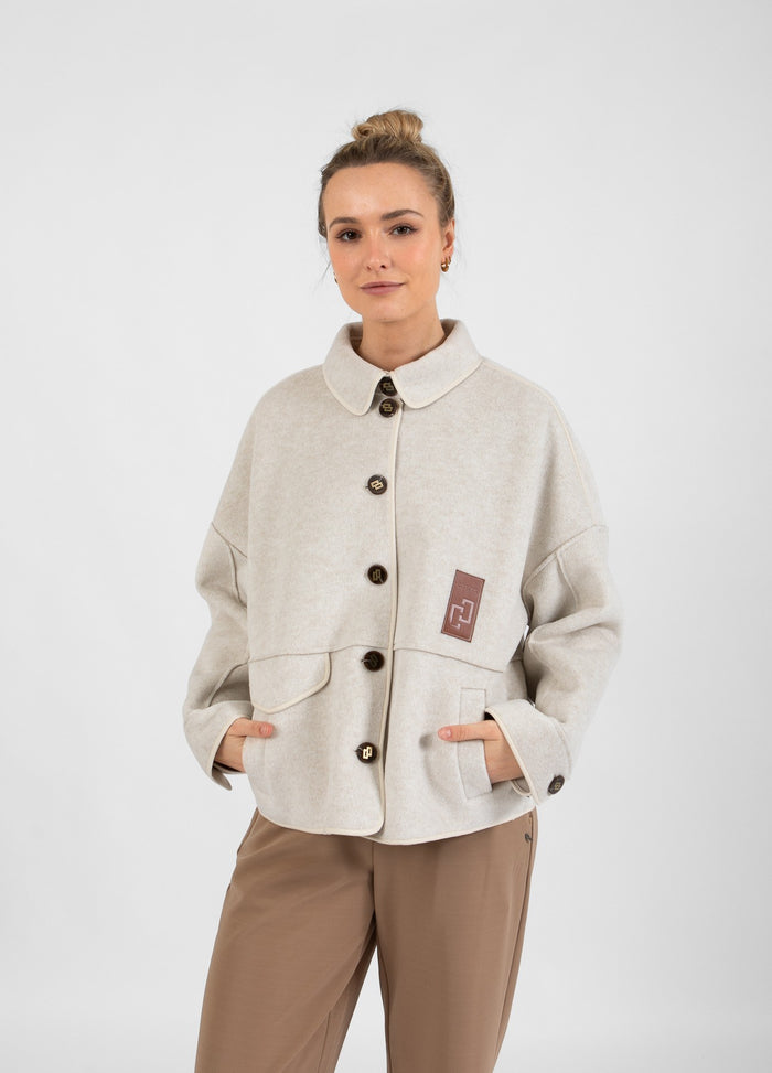 Coster Copenhagen Sand Button Oversized Supersoft Suede Jacket, 244-6453