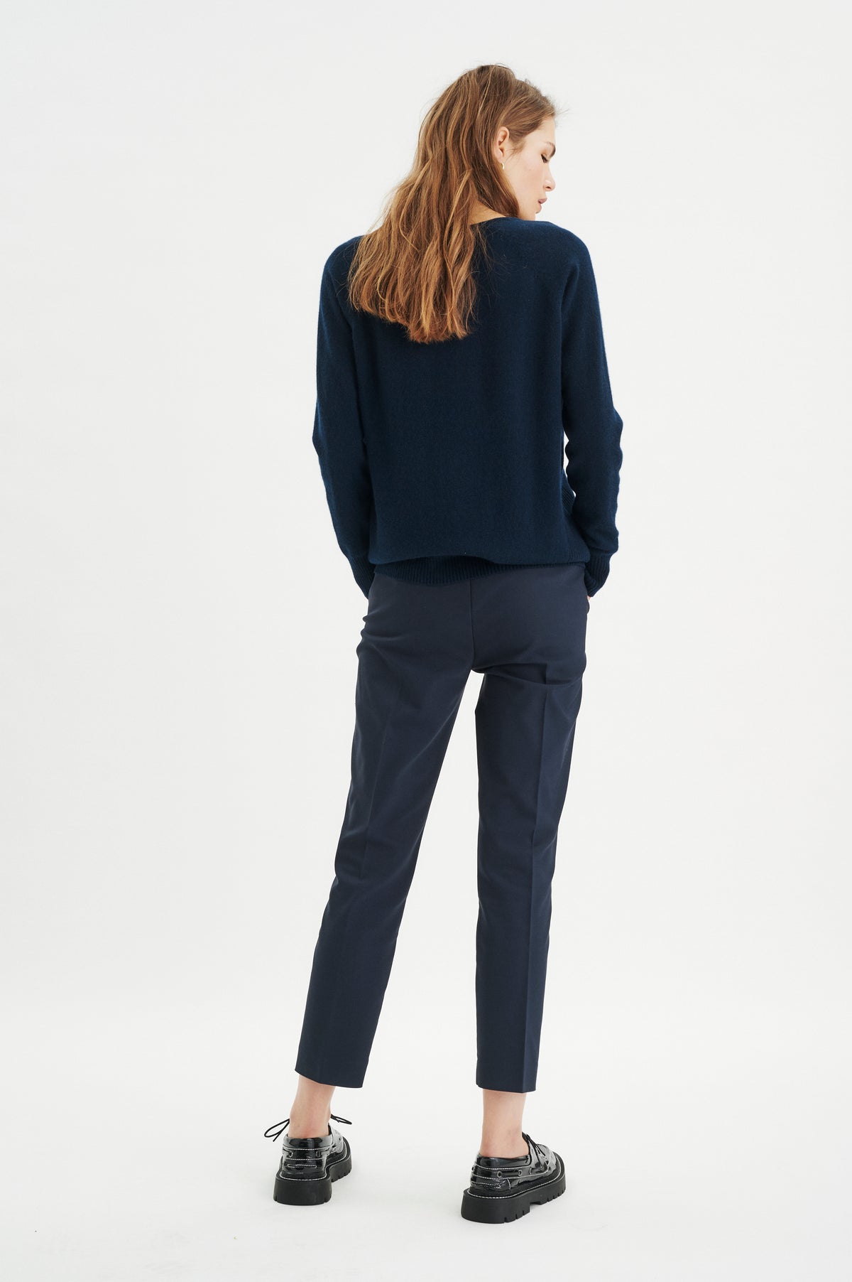 InWear Marine Blue Navy Zella Trousers, 30103749