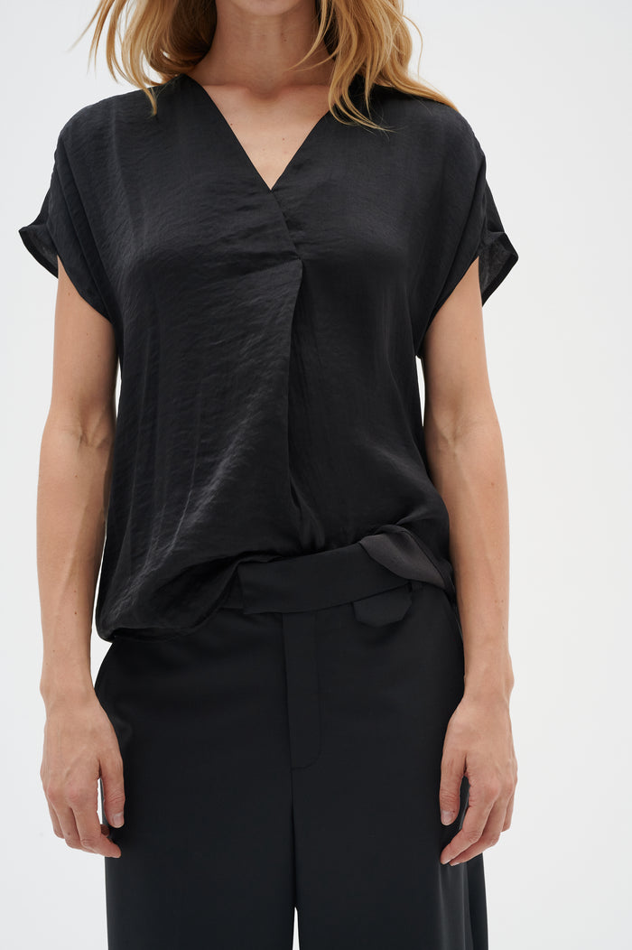 InWear Rinda Black V-Neck Top, 30105188