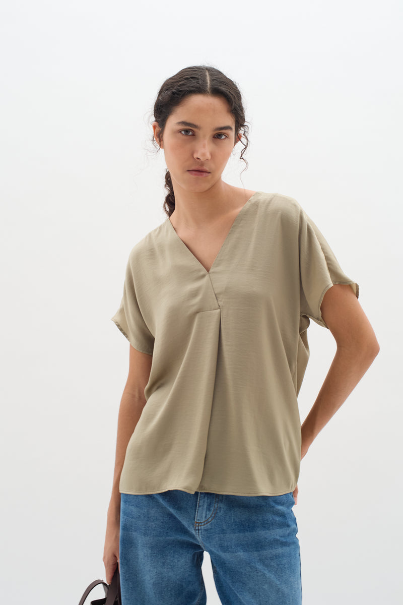 InWear Rinda Pinetree V-Neck Top, 30105188