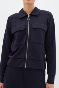 InWear Beca Marine Blue Modal Cardigan Jacket