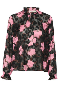 InWear Basira Cashmere Pink Flower Printed Blouse, 30106960