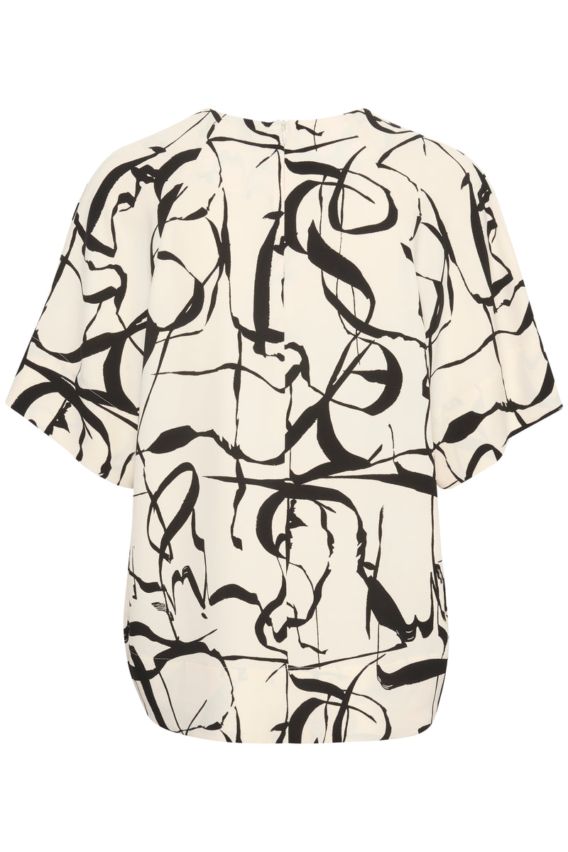 InWear Pailey Poetic Scribble Print Blouse, 30108534