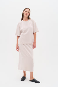 InWear Aida Haze Beige Modal Ankle Length Tube Skirt