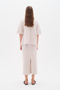 InWear Aida Haze Cream Modal Ankle Length Tube Skirt