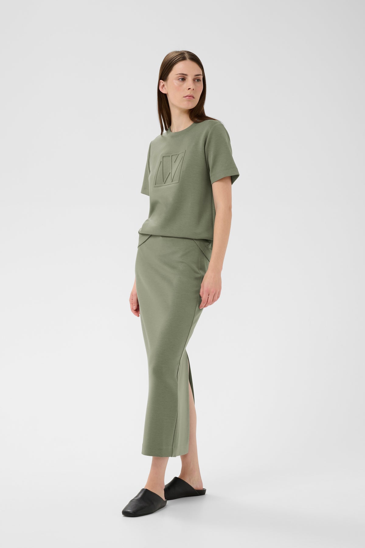 InWear Aida Mulled Basil Modal Ankle Length Tube Skirt