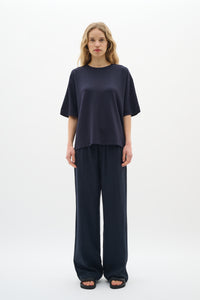 InWear Pannie Marine Blue Oversized Modal T-Shirt, 30109225
