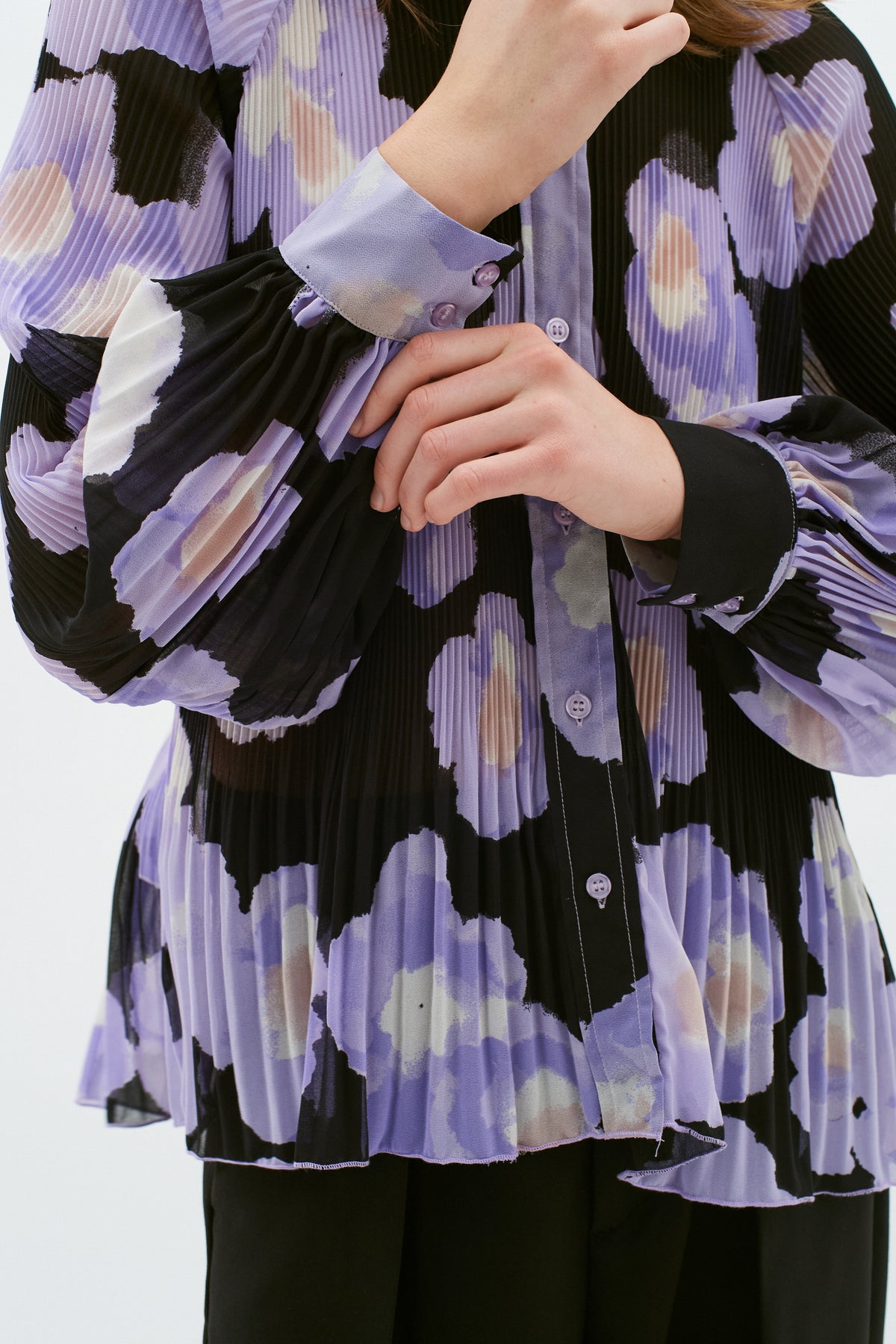 InWear Hendra Lavender Poetic Flower Oversized Shirt, 30109399