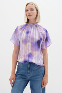 InWear Himari Lavender Art Splash Print Top