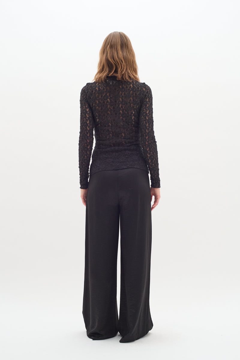 InWear Didra Black Wide Leg Palazzo Trouser