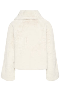 InWear Yoneko Haze Beige Faux Fur Short Coat