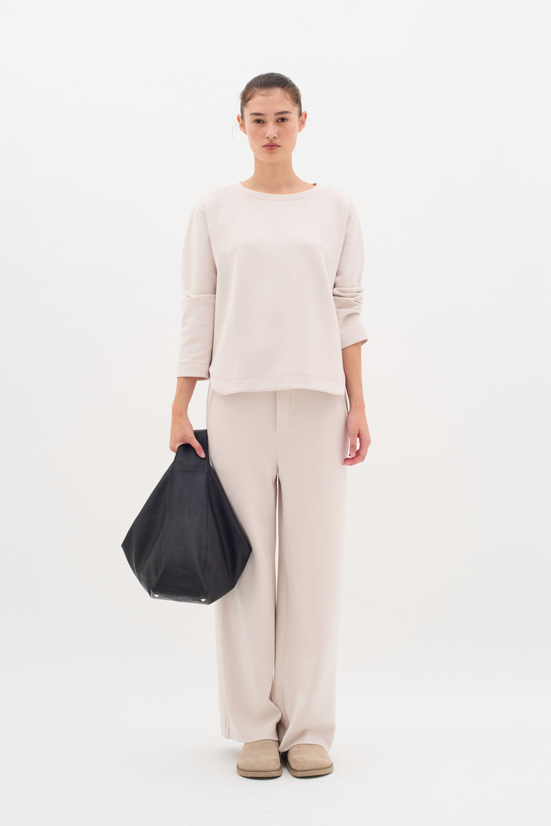 InWear Gincent Haze Cream Modal Wide Leg Joggers