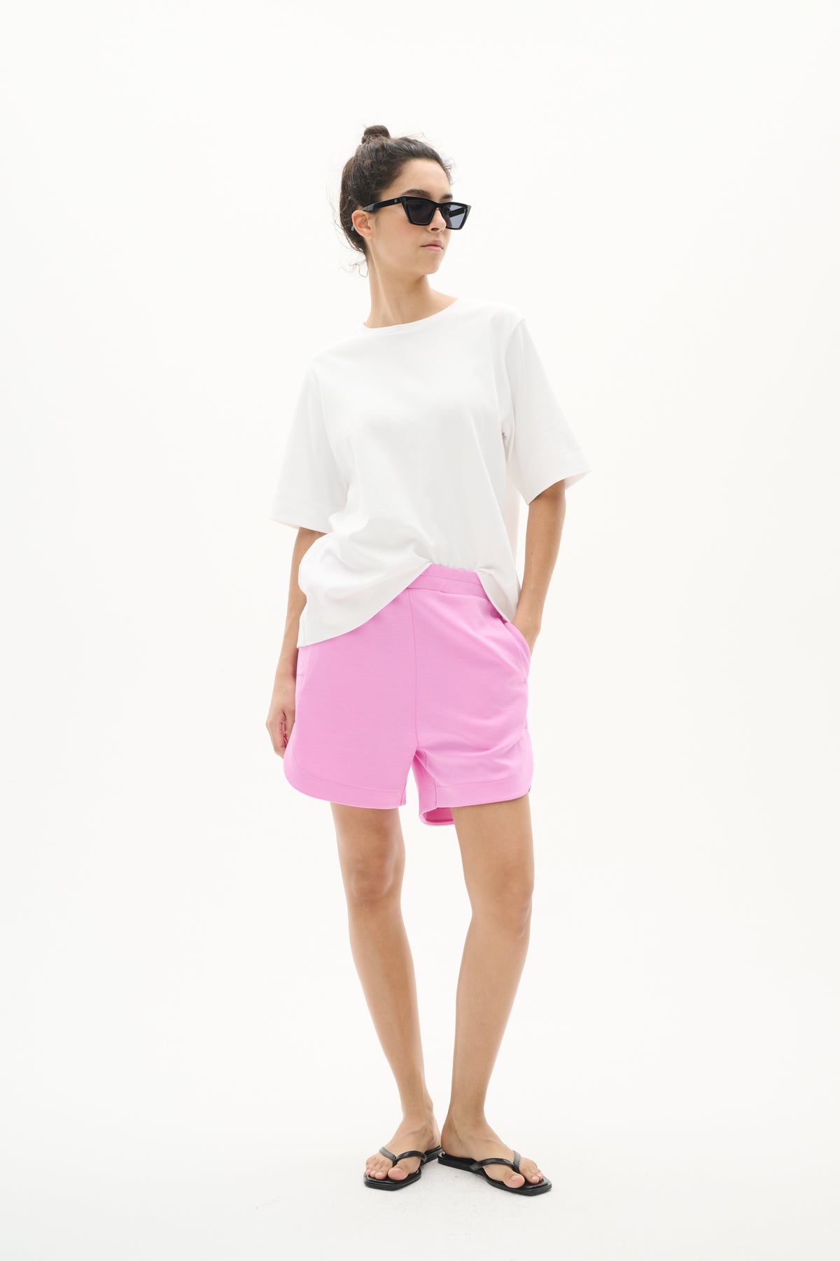 InWear Hennieh Cyclamen Modal Sports Luxe Relaxed Fit Shorts