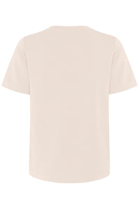 InWear Vincent Haze Beige Embossed Logo T-Shirt