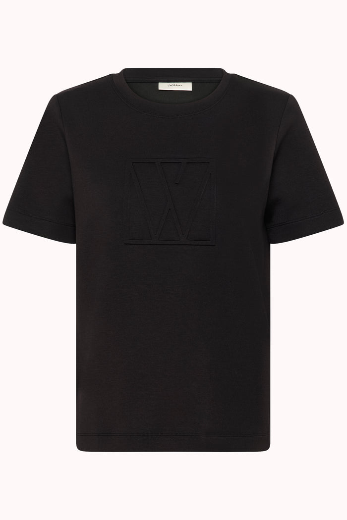 InWear Black Vincent Embossed Logo T-Shirt