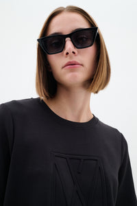 InWear Black Vincent Embossed Logo T-Shirt