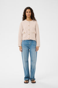 InWear Gida Vincent Haze Beige Modal Cardigan Jacket