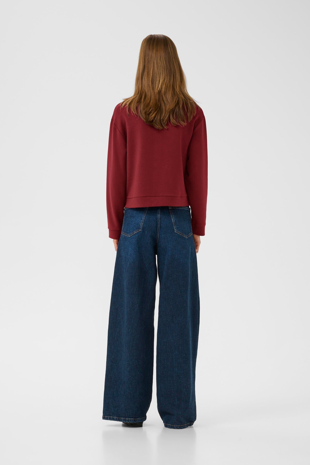 InWear Gida Vincent Burgundy Modal Cardigan Jacket