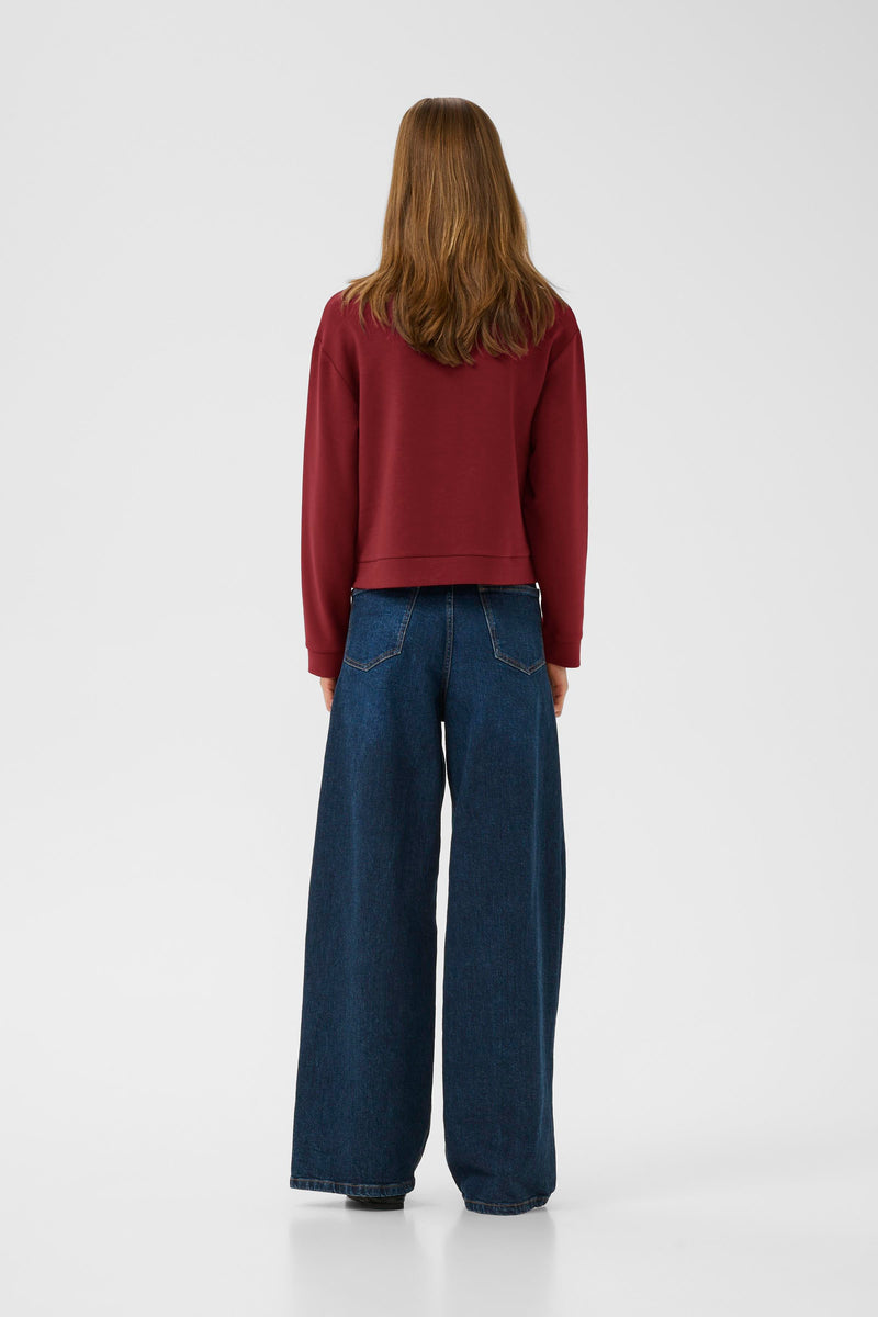 InWear Gida Vincent Burgundy Modal Cardigan Jacket