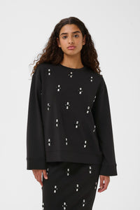 InWear Kincent Black Modal Deco Sweatshirt